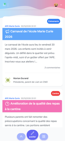 Maquette mobile Apelia avec fil de communication APE centralisé